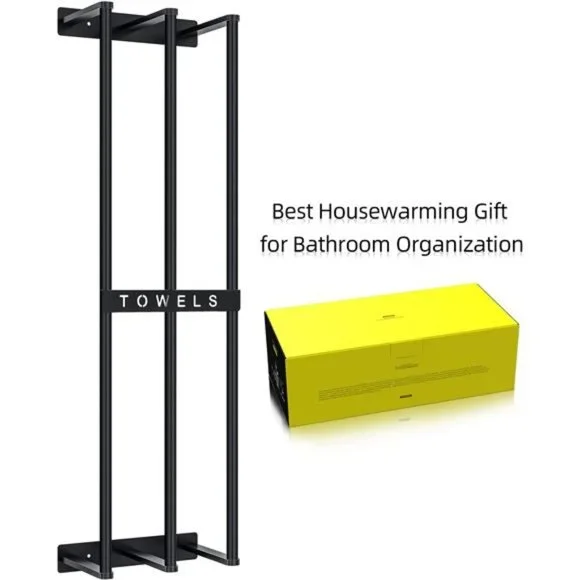 Towel Rack for Rolled Towels, Bethom New Upgrade 3 Bar Towel Racks for Bathroom